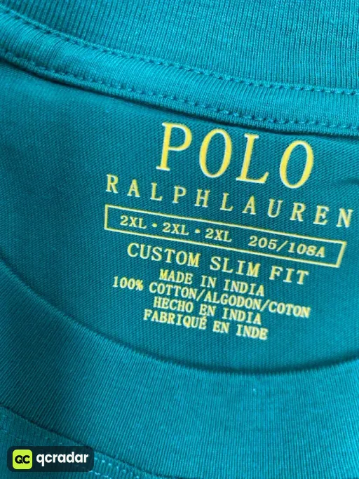 Round neck green-yellow label
