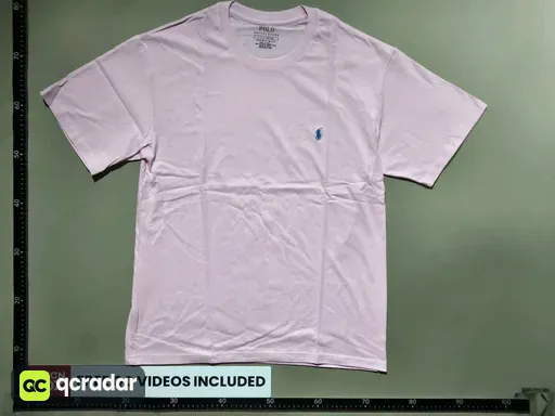 Round neck pink-blue label