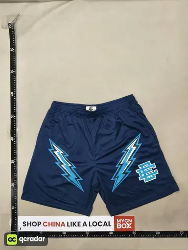 Navy blue lightning blue label