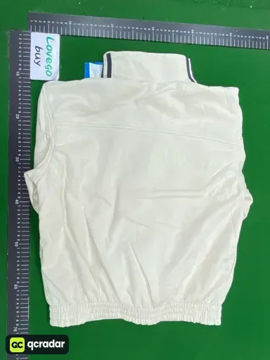 Clover retro chinese style khaki white jacket
