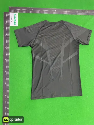 Black mesh short sleeves---white logo