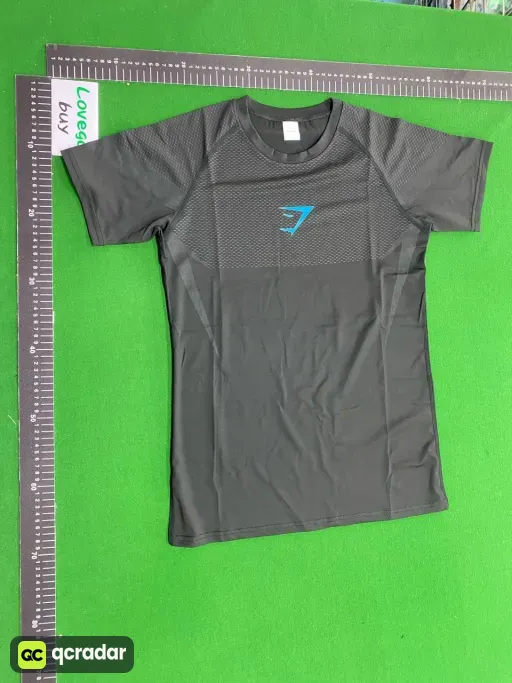 Black mesh short sleeves---blue logo