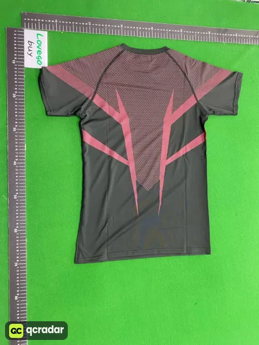 Red mesh short sleeves---white logo