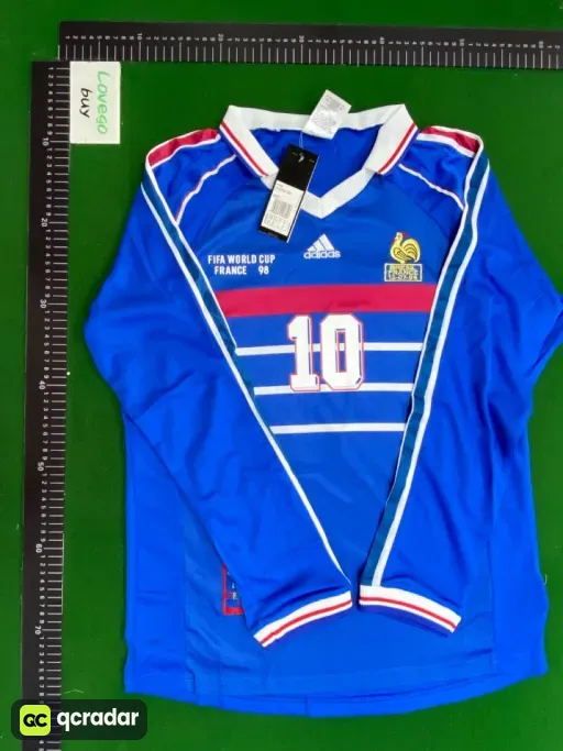 98 france home jersey #10