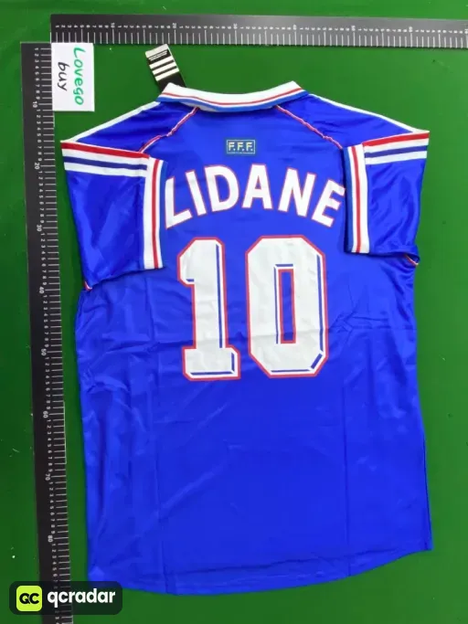98 france home jersey, number 10