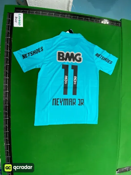 Santos away blue number 11