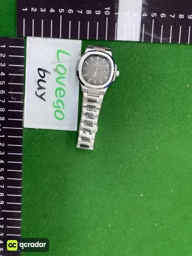 614 silver shell black surface steel belt