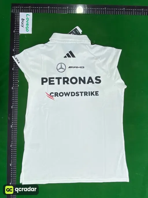 2025f1 mercedes white polo