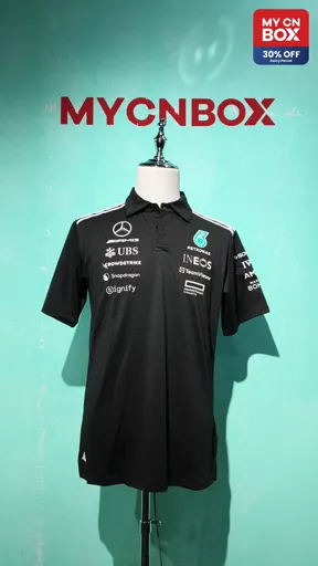 2025f1 mercedes black polo