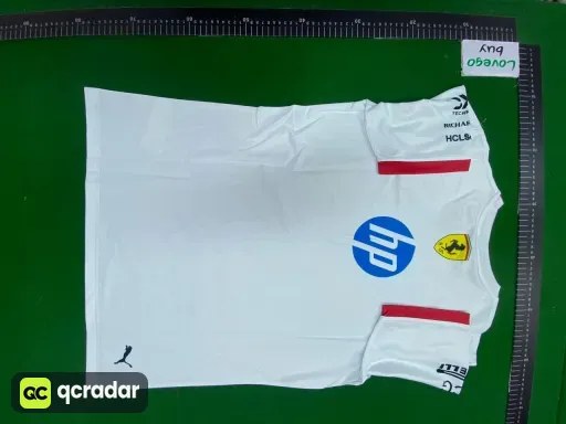 2025 white ferrari round neck