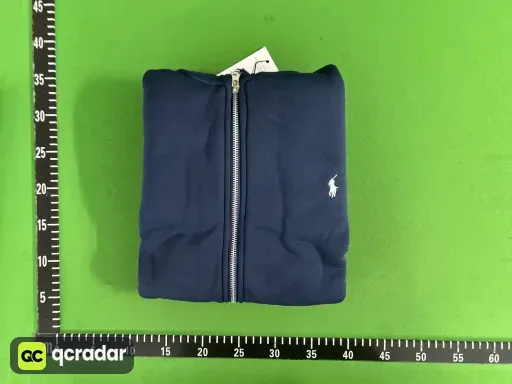 拉链藏青白标