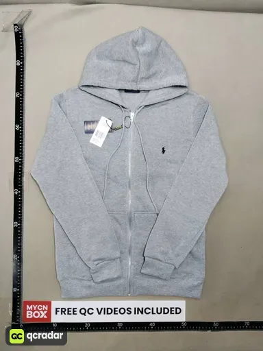 Zipper gray black label