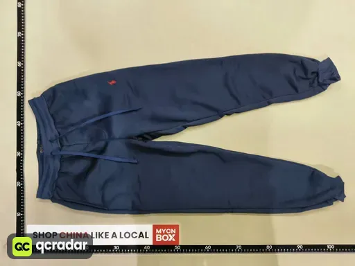 Pants navy blue red label