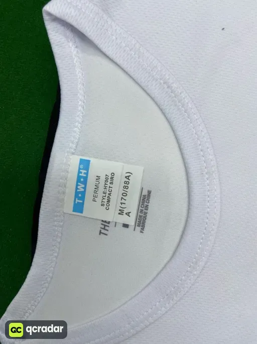 Reflective tick quick-drying short sleeve suit white