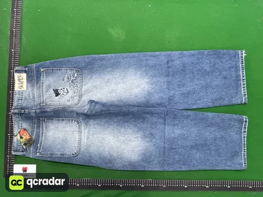 002鱼塘小熊牛仔裤（蓝）