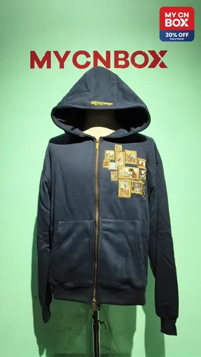 501 gallery fleece zip jacket (blue)