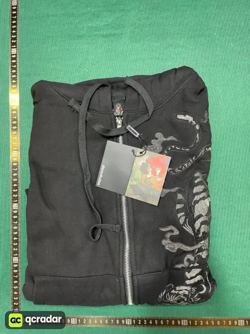 516猛虎刺绣拉链卫衣（黑）
