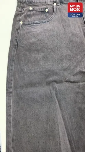 023-aziza” denim shorts (brown)
