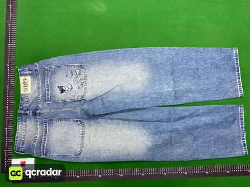 002鱼塘小熊牛仔裤（蓝）
