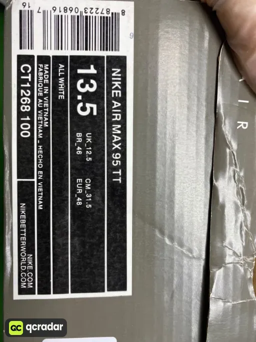 Am95 all white ct1268-100 [factory direct] cross-border exclusive supply