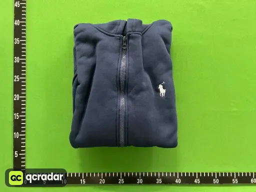 拉链藏青白标