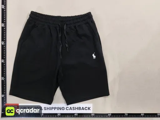 Shorts black white label