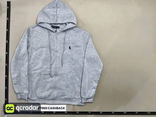 Zipper gray black label