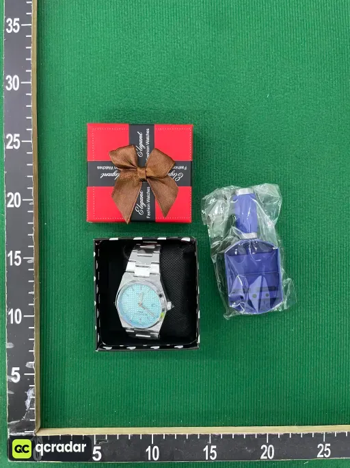 普通机械格冰蓝色