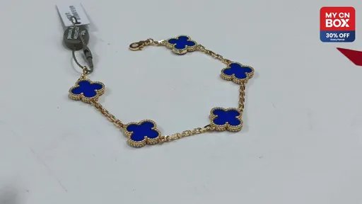 Gold blue agate