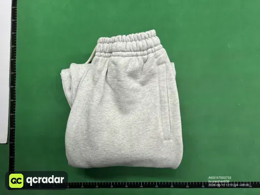 花灰色卫裤(flower gray sweatpants)) fabric washing
