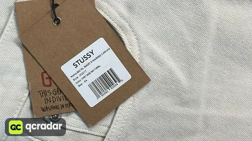White Canva back pocket embroidery