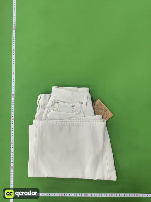 白色White Canva 后袋刺绣