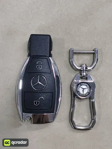 Mercedes-Benz G-Wagon Key Fob with Circuit Board and Blade, Includes Keychain