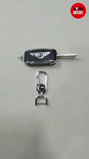 Bentley Folding Key with Circuit Board Teeth and Keychain