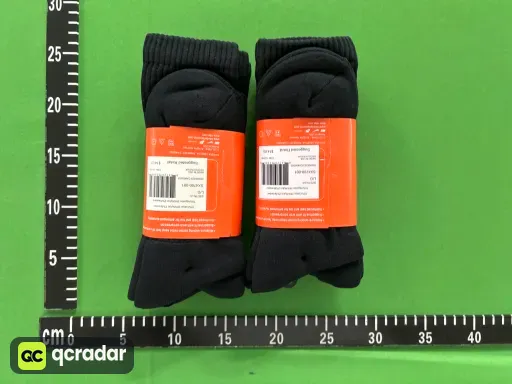 黑色 3双装 毛巾 towel 长袜