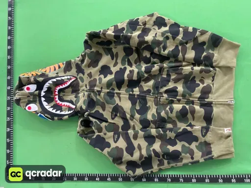 BH07 - Bp 1st Camo Shark Full Zip Hoodie Green