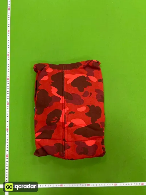 BH12 - Bp Color Camo Shark Full Zip Hoodie (SS23) Red