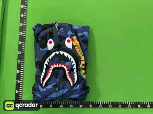 BH14 - Bp Color Camo Shark Full Zip Hoodie (SS23) Navy