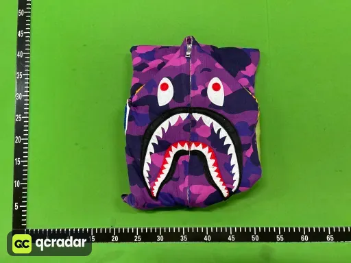 BH13 - Bp Color Camo Shark Full Zip Hoodie (SS23) Purple