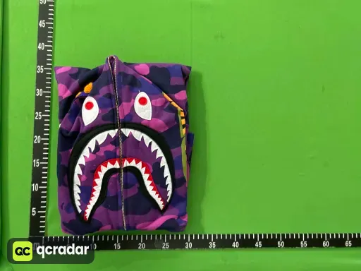 BH13 - Bp Color Camo Shark Full Zip Hoodie (SS23) Purple