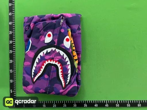 BH13 - Bp Color Camo Shark Full Zip Hoodie (SS23) Purple