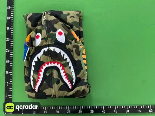 BH07 - Bp 1st Camo Shark Full Zip Hoodie Green