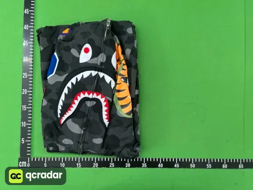 BH27 - Bp ABC Camo Shark Full Zip Hoodie Black