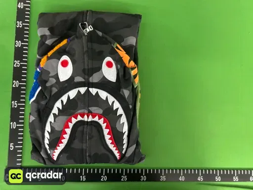 BH27 - Bp ABC Camo Shark Full Zip Hoodie Black