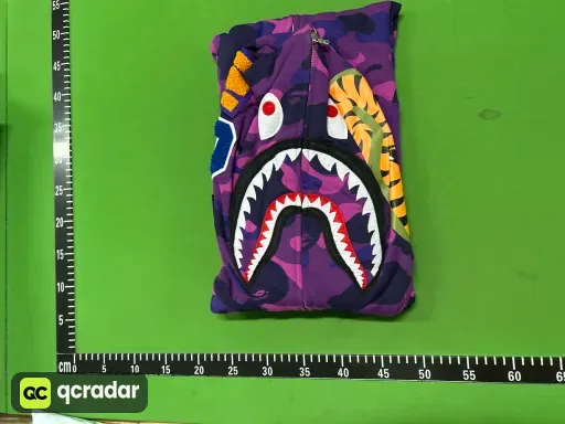 BH13 - Bp Color Camo Shark Full Zip Hoodie (SS23) Purple