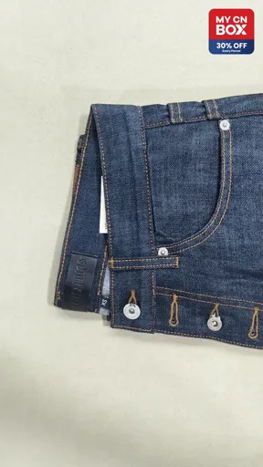Blue Bootcut Raw Denim