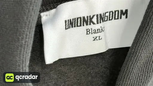 Black zip up fabric washing