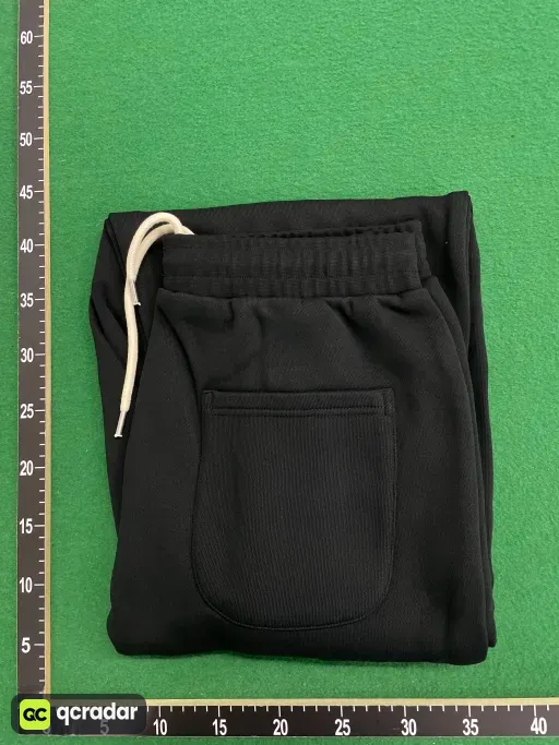 黑色直筒裤(black  straight sweatpants) fabric washing