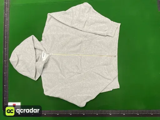 花灰色外套(flower gray zip-up) fabric washing