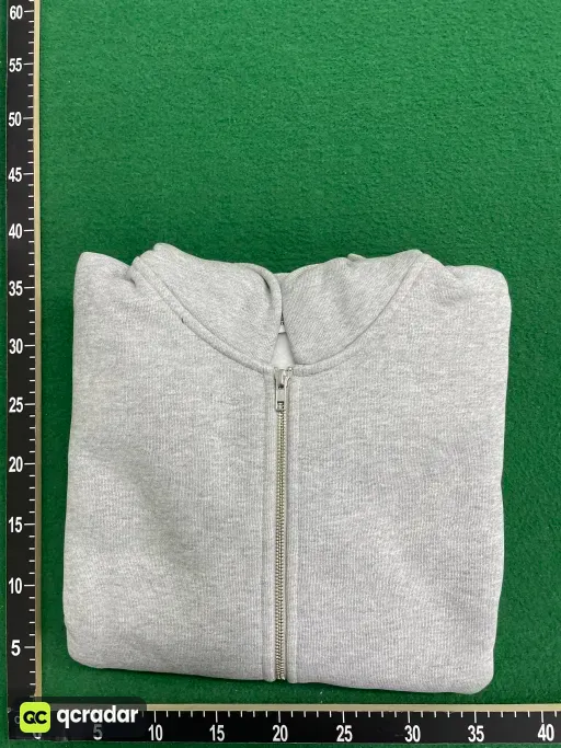花灰色外套(flower gray zip-up) ship 10 days